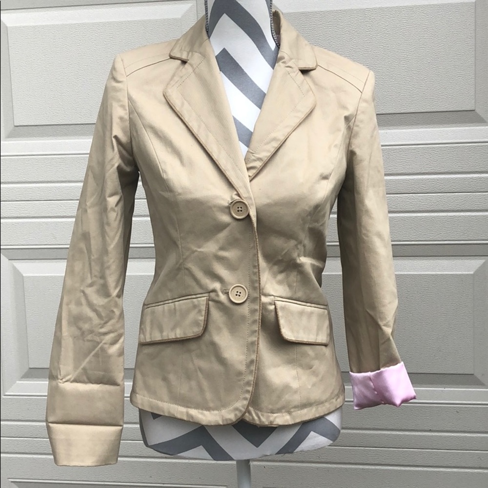GAP Khaki 2-Button Jacket Size 2